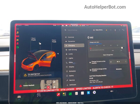 5YJ3E1EC2MF991779 2021 TESLA MODEL 3 Black 