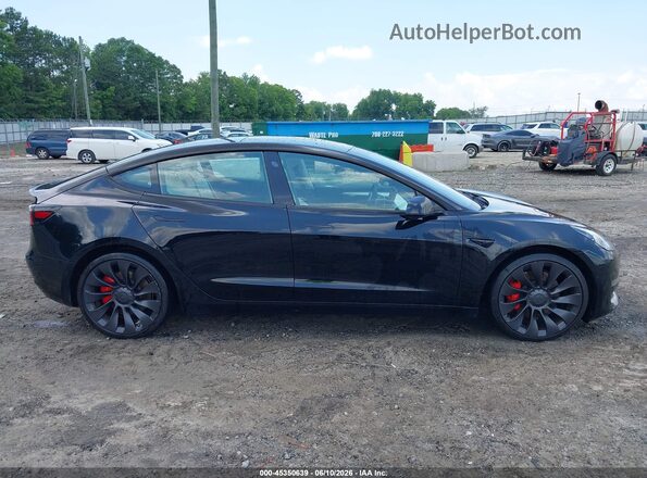 5YJ3E1EC2NF233071 2022 TESLA MODEL 3 Black Rear interior view