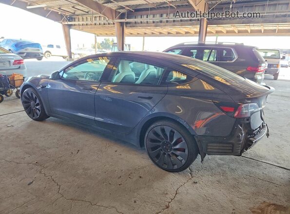 5YJ3E1EC2NF293397 2022 TESLA MODEL Gray 