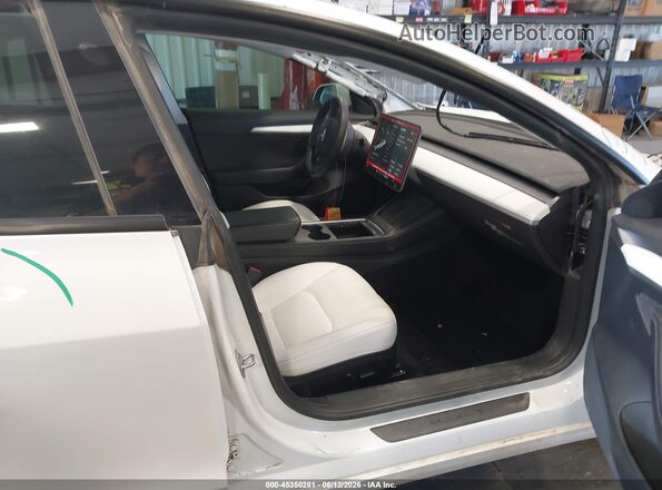 5YJ3E1EC2NF312563 2022 TESLA MODEL 3 White Սալոնի դիմացի տեսք