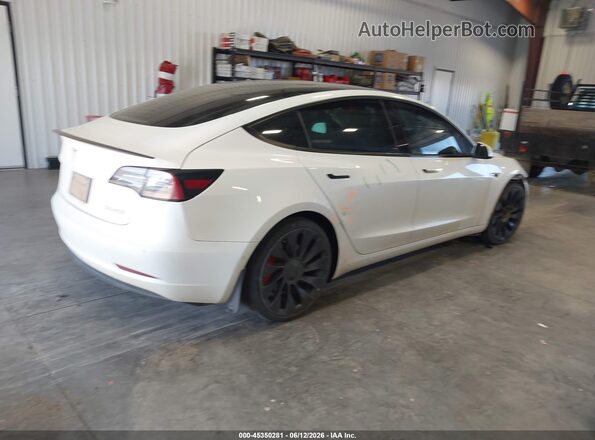 5YJ3E1EC2NF312563 2022 TESLA MODEL 3 White Հետևի աջ