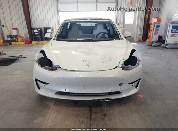 5YJ3E1EC2NF312563 2022 TESLA MODEL 3 White Սալոնի հետևի տեսք