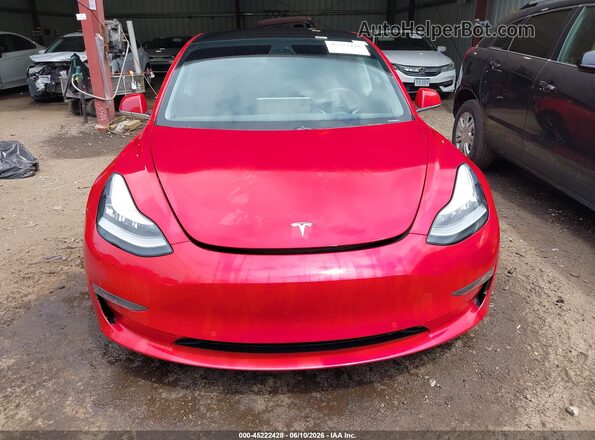 5YJ3E1EC3LF641074 2020 TESLA MODEL 3 Red Vista del cuadro de instrumentos