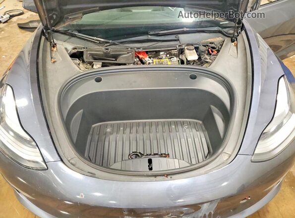 5YJ3E1EC3NF114557 2022 TESLA MODEL Gray Вид задньої частини салону