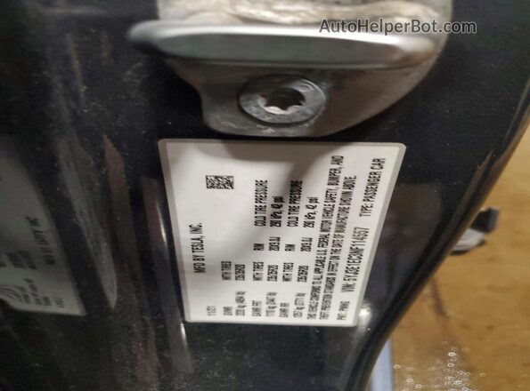 5YJ3E1EC3NF114557 2022 TESLA MODEL Gray Вид наклейки з VIN-кодом