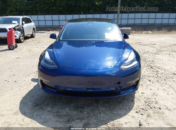 5YJ3E1EC5NF138309 2022 TESLA MODEL 3 Синий Вид спереди