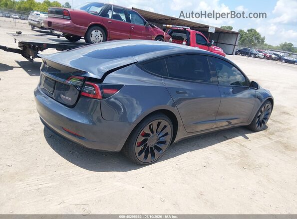 5YJ3E1EC5PF408481 2023 TESLA MODEL 3 Gray უკანა მარჯვენა