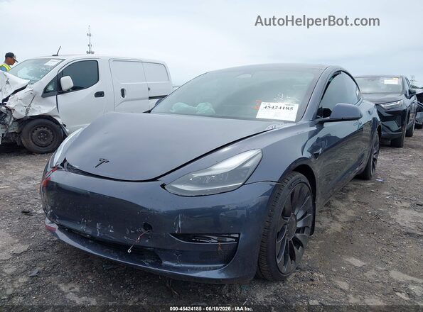 5YJ3E1EC7PF549620 2023 TESLA MODEL 3 Gray Vista frontal