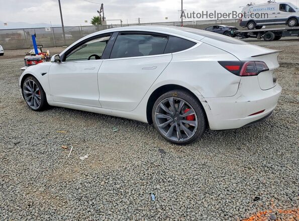 5YJ3E1EC8LF719476 2020 TESLA MODEL White Tył lewy