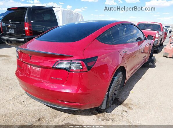 5YJ3E1EC8MF992399 2021 TESLA MODEL 3 Red Задня права чверть