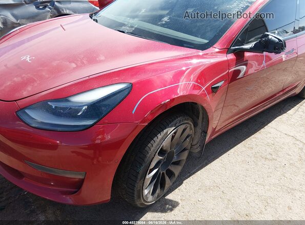 5YJ3E1EC8MF992399 2021 TESLA MODEL 3 Red Вид спереду