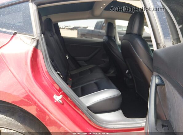 5YJ3E1EC8MF992399 2021 TESLA MODEL 3 Red Вид наклейки з VIN-кодом