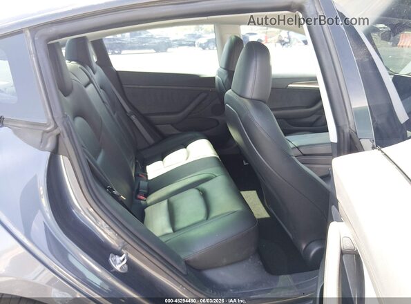 5YJ3E1EC8PF503133 2023 TESLA MODEL 3 Gray Vista de la etiqueta del VIN