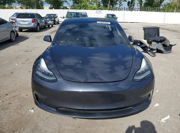 5YJ3E1EC9MF850109 2021 TESLA MODEL Gray Вид спереду