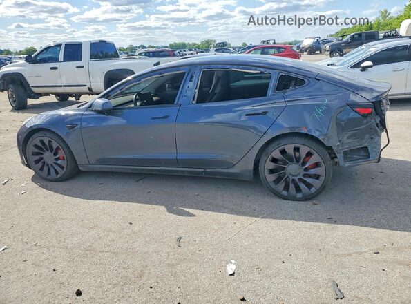 5YJ3E1EC9MF850109 2021 TESLA MODEL Gray Задня ліва чверть