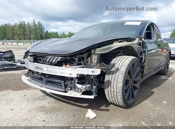 5YJ3E1ECXLF623493 2020 TESLA MODEL 3 Черный Вид спереди
