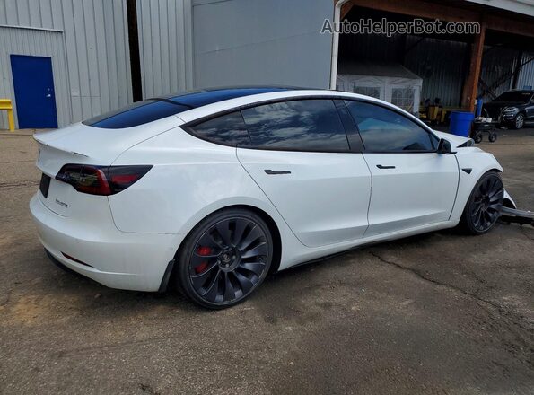5YJ3E1ECXMF926484 2021 TESLA MODEL White Задня права чверть