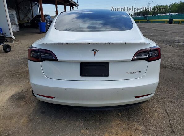 5YJ3E1ECXMF926484 2021 TESLA MODEL White Вид ззаду
