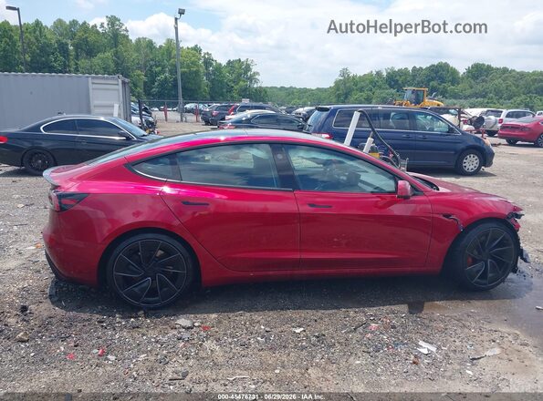 5YJ3E1ET2RF849276 2024 TESLA MODEL 3 Красный Вид задней части салона