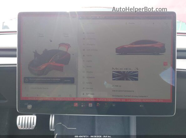 5YJ3E1ET2RF849276 2024 TESLA MODEL 3 Красный 