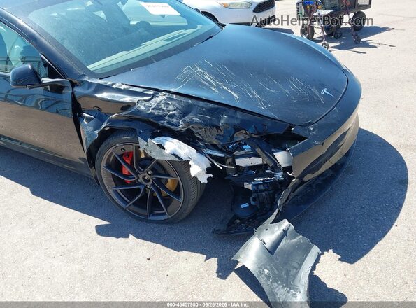 5YJ3E1ET2SF077433 2025 TESLA MODEL 3 Black Vista frontal