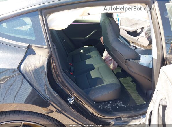 5YJ3E1ET2SF077433 2025 TESLA MODEL 3 Black Vista de la etiqueta del VIN