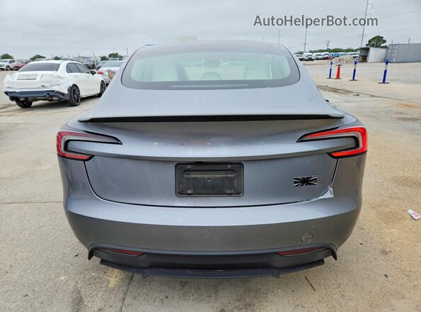 5YJ3E1ET5SF934540 2025 TESLA MODEL Silver Вид ззаду