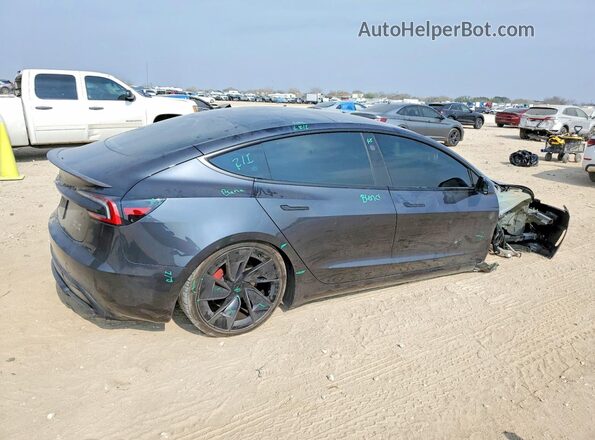 5YJ3E1ET6RF855825 2024 TESLA MODEL Gray Rear right