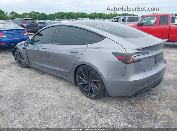 5YJ3E1ET8RF862713 2024 TESLA MODEL 3 Gray Rear left