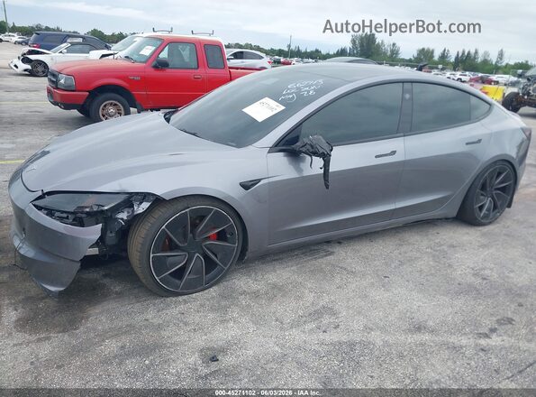 5YJ3E1ET8RF862713 2024 TESLA MODEL 3 Gray Front view