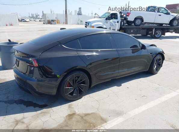 5YJ3E1ETXRF855116 2024 TESLA MODEL 3 Black უკანა მარჯვენა