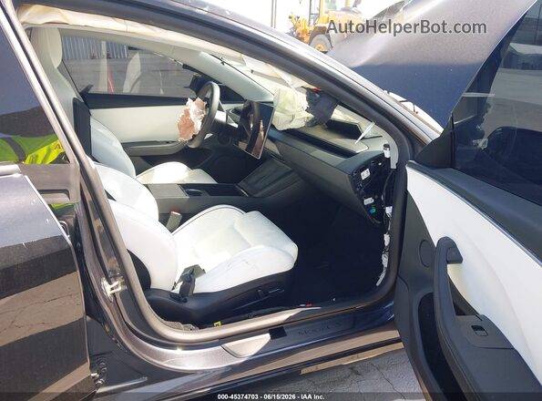 5YJ3E1ETXRF855116 2024 TESLA MODEL 3 Black წინა სალონის ხედი