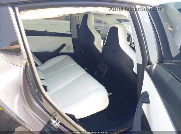 5YJ3E1ETXRF855116 2024 TESLA MODEL 3 Black VIN კოდის სტიკერის ხედი
