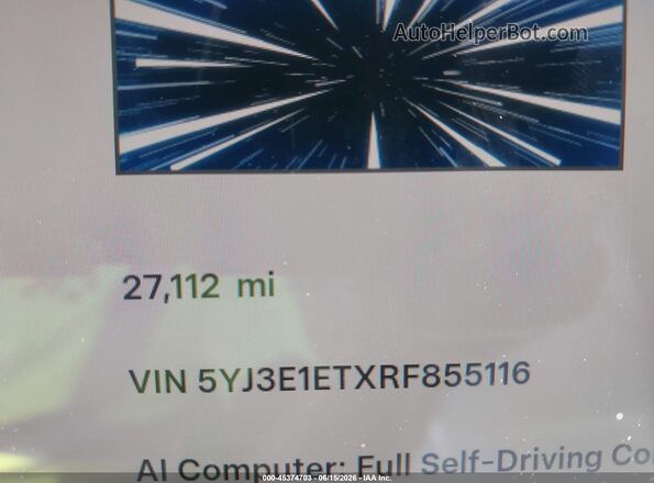 5YJ3E1ETXRF855116 2024 TESLA MODEL 3 Black 