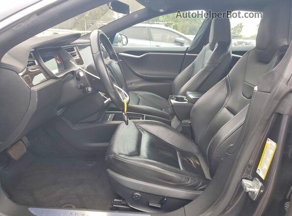 5YJSA1E10GF145354 2016 TESLA MODEL Gray Widok wnętrza z przodu