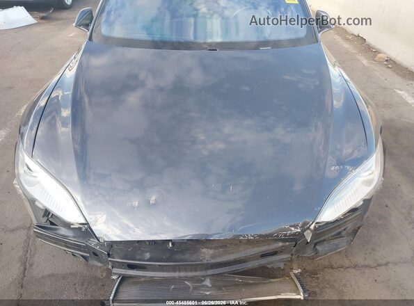 5YJSA1E12GF121945 2016 TESLA MODEL S Gray Rear view