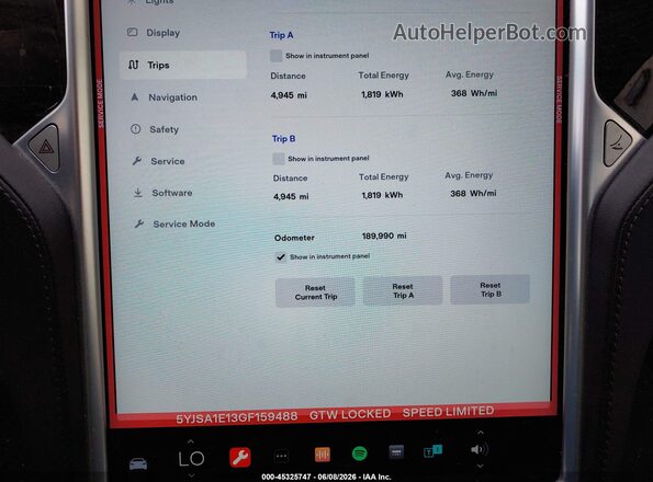 5YJSA1E13GF159488 2016 TESLA MODEL S White Rear seats view