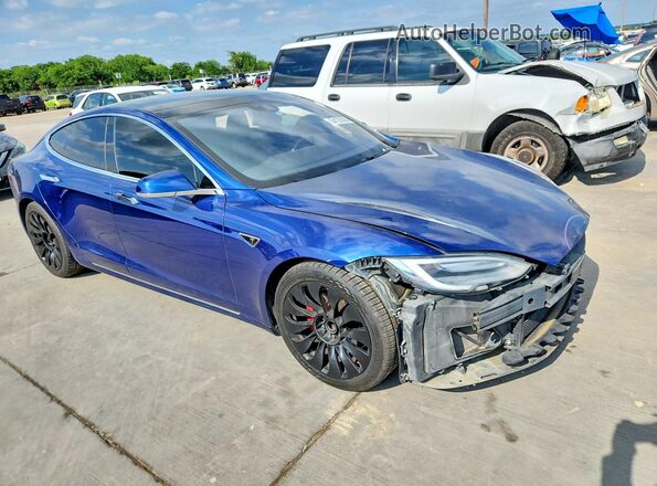 5YJSA1E17GF157985 2016 TESLA MODEL Blue Delantero derecho