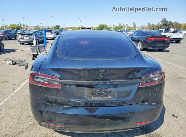 5YJSA1E17GF160028 2016 TESLA MODEL Black Вид ззаду