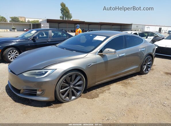 5YJSA1E19GF138175 2016 TESLA MODEL S Gray Przód lewy