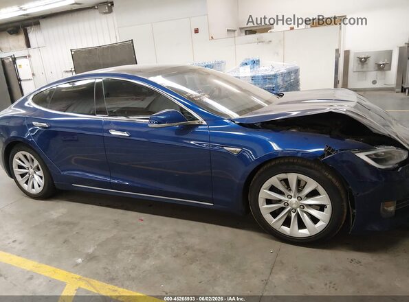 5YJSA1E20GF137411 2016 TESLA MODEL S Синий Вид щитка приборов