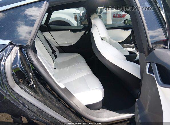 5YJSA1E20JF296842 2018 TESLA MODEL S Black VIN კოდის სტიკერის ხედი