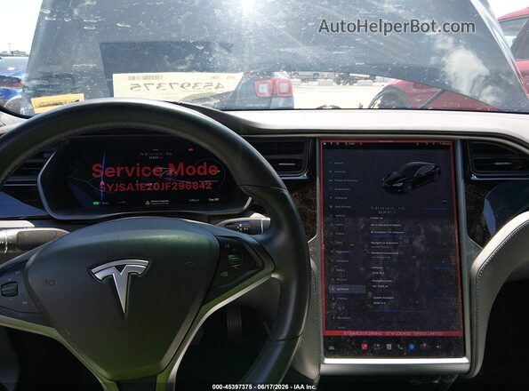 5YJSA1E20JF296842 2018 TESLA MODEL S Black 