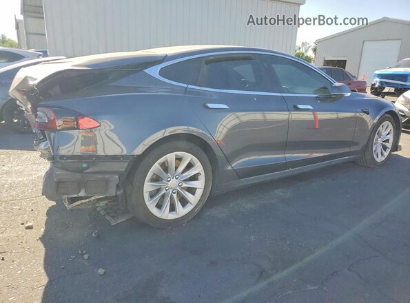 5YJSA1E21HF196002 2017 TESLA MODEL Gray Trasero derecho