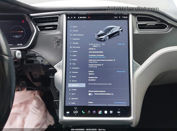 5YJSA1E22GF126569 2016 TESLA MODEL S Black 