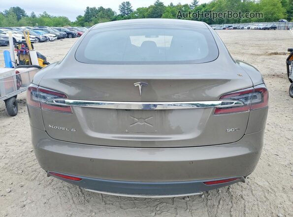 5YJSA1E22GF129620 2016 TESLA MODEL Brown Rear view