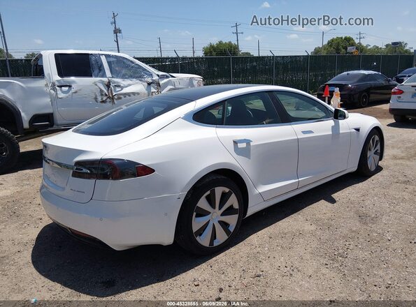 5YJSA1E22MF419187 2021 TESLA MODEL S White Rear right
