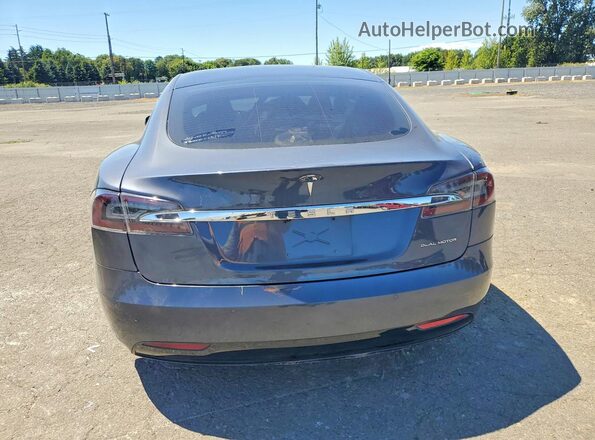 5YJSA1E23KF347753 2019 TESLA MODEL Gray Vista trasera