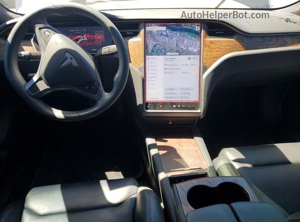 5YJSA1E23KF347753 2019 TESLA MODEL Gray Vista del salpicadero