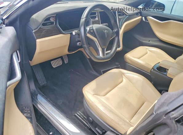 5YJSA1E24GF126282 2016 TESLA MODEL Black Widok deski rozdzielczej